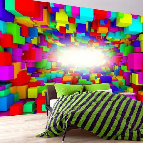 Fototapeet - Light In Color Geometry - 200x140