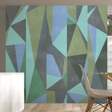 Fototapeet - Gray triangles - 50x1000
