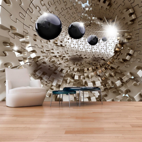 Fototapeet - Golden Jigsaw - 400x280