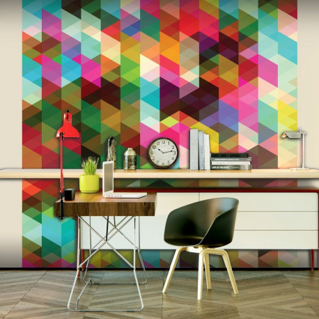 Fototapeet - Colourful Geometry - 300x231