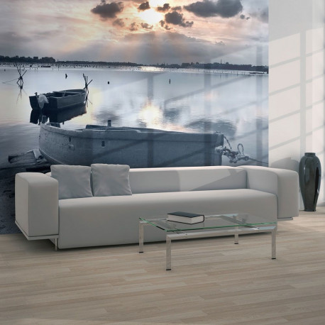 Fototapeet - Little port boats - 350x270