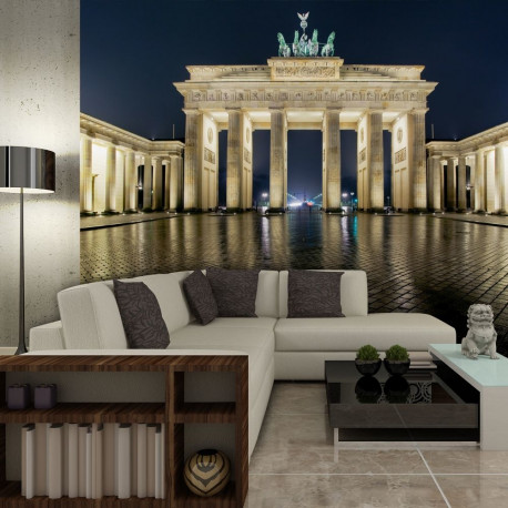 Fototapeet - Brandenburg Gate at night - 400x309