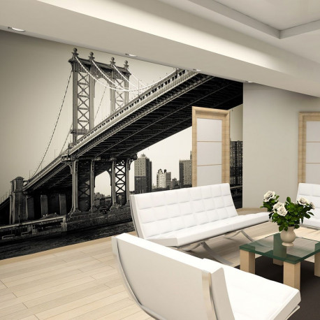Fototapeet - Manhattan Bridge, New York - 350x270