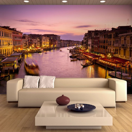 Fototapeet - City of lovers, Venice by night - 350x270