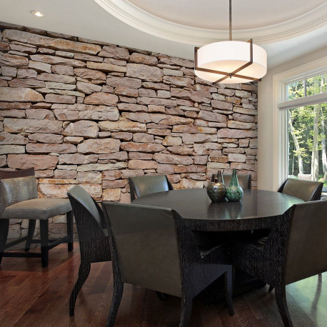 Fototapeet - Natural stone wall - 400x309