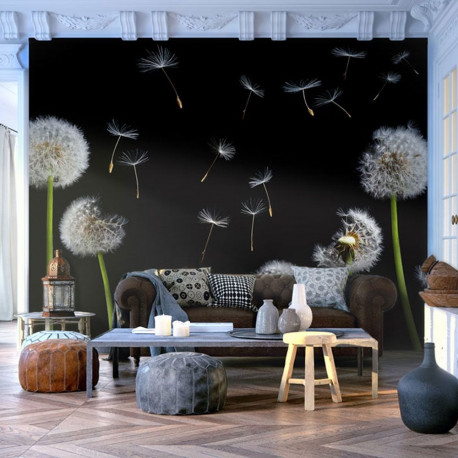 Fototapeet - Dandelions in the wind - 250x193