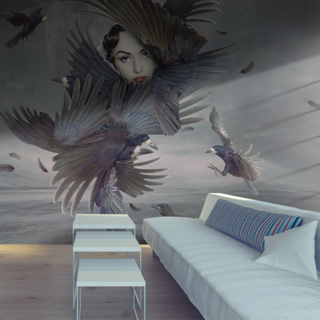 Fototapeet - Covered in feathers - 400x309