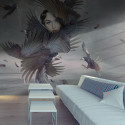 Fototapeet - Covered in feathers - 400x309