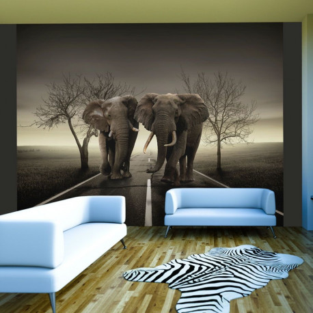 Fototapeet - City of elephants - 200x154