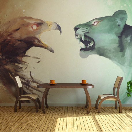 Fototapeet - Interspecies clash - 300x231