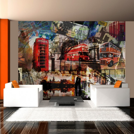 Fototapeet - London collage - 400x309