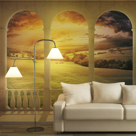 Fototapeet - Dream about magical fields - 350x270