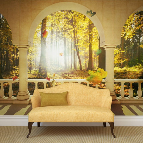 Fototapeet - Dream about autumnal forest - 200x154