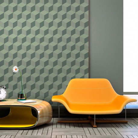 Fototapeet - Monochromatic cubes - 400x309