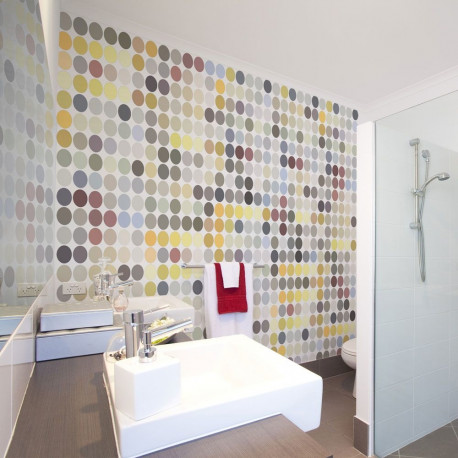 Fototapeet - Colored polka dots - 250x193