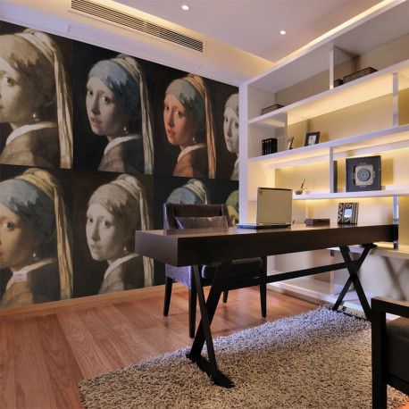 Fototapeet - Girl with a pearl earring (Pop art) - 350x270
