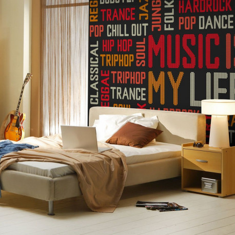 Fototapeet - Music is my life - 250x193