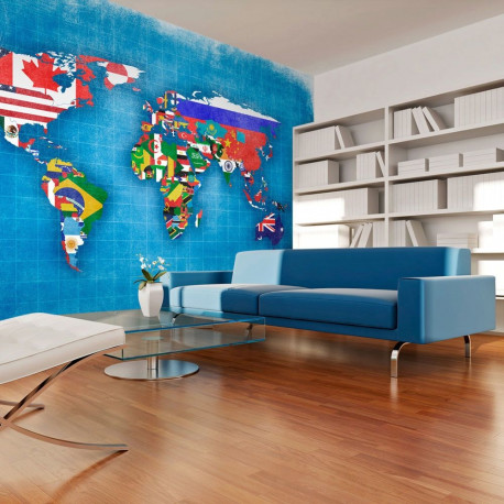Fototapeet - Flags of countries - 350x270