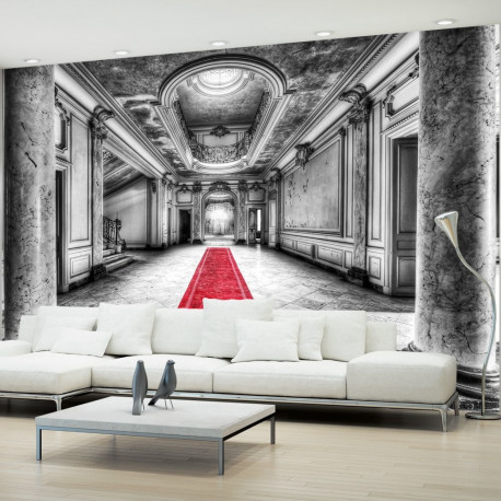 Fototapeet - Mystery marble - black and white - 200x140