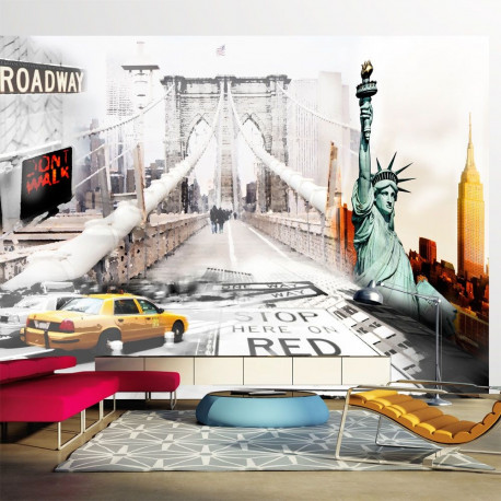 Fototapeet - New York streets - 200x140