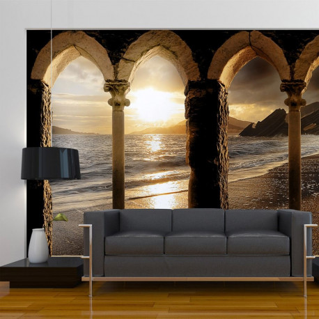 Fototapeet - Castle on the beach - 200x140