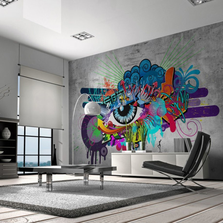 Fototapeet - Graffiti eye - 400x280