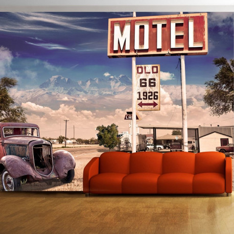 Fototapeet - Old motel - 100x70