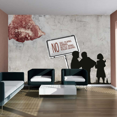 Fototapeet - NO ball playing... - 350x245