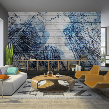Fototapeet - Inky New York - 300x210