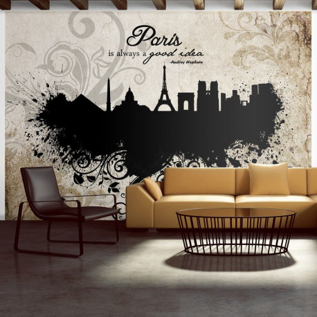 Fototapeet - Paris is always a good idea - vintage - 100x70