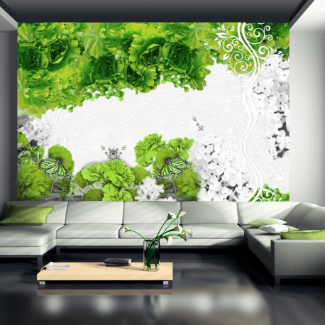 Fototapeet - Colors of spring: green - 350x245