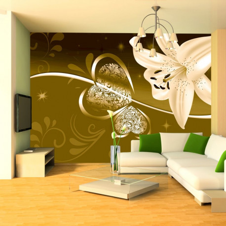 Fototapeet - Lily in shades of green - 150x105