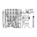 Fototapeet - A walk through Parisian streets - 450x270