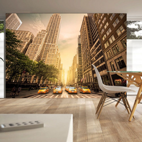 Fototapeet - In the shadow of skyscrapers - 100x70