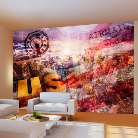 Fototapeet - New York - patriotic theme - 200x140