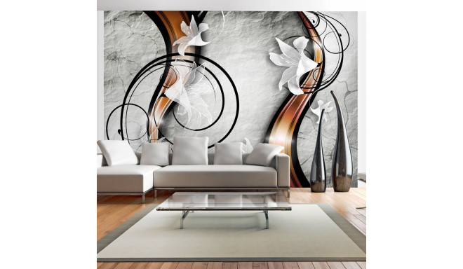 Fototapeet - Lily on a stone - 100x70