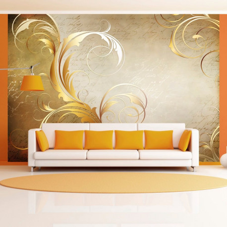 Fototapeet - Gold leaf - 300x210
