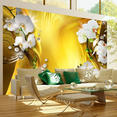 Fototapeet - Orchid in Gold - 300x210