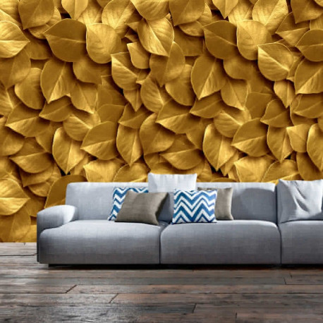 Fototapeet - Golden Leaves - 200x140
