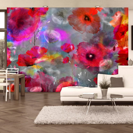 Fototapeet - Painted Poppies - 100x70