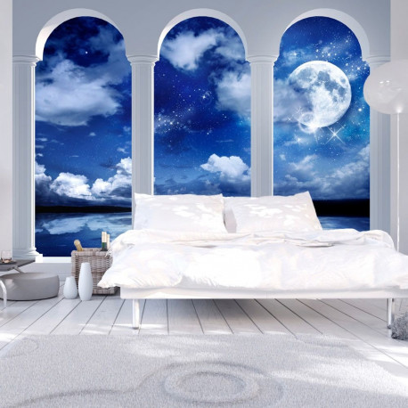 Fototapeet - Night in Greece - 300x210