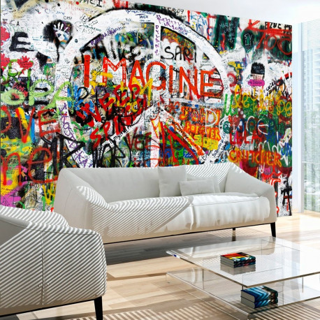 Fototapeet - Hippie Graffiti - 400x280