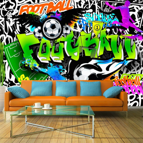 Fototapeet - Football Graffiti - 400x280