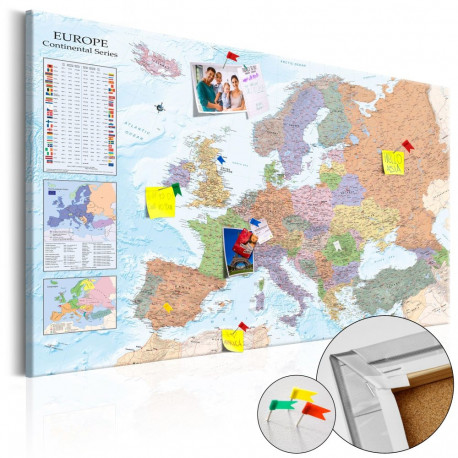 Pilt korgil - World Maps: Europe [Cork Map] - 120x80