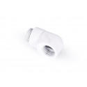 Alphacool icicle L connector rotatable G1/4 AG to G1/4 IG - white, connection (white, for soft hoses