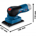 Bosch cordless orbital sander GSS 12V-13 Professional solo (blue/black, without battery and charger,