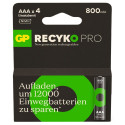 1x4 GP ReCyko Pro NiMH Battery AAA/Micro 800mAh Pro