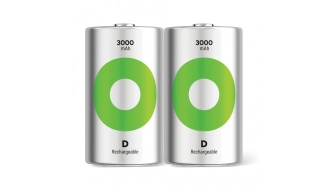 1x2 GP ReCyko NiMH Batteries o D Mono 3000 mAH, ready to use