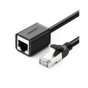 Kaablipikendus F/UTP CAT6 RJ45 isane - emane 0,5 m, NW112 UGREEN, must