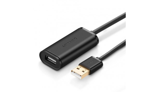 Cable extender active USB AM - AF 10m black US121 UGREEN
